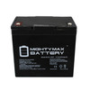 Mighty Max Battery 12V 55AH INT Battery Replacement for 6Runner 10 Deluxe Powerchair ML55-12INT550
